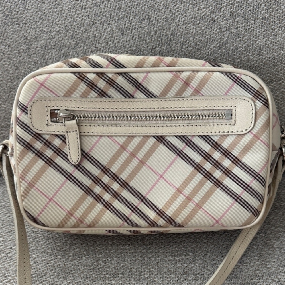 Burberry Blue Label Cream Plaid Crossbody-Vintage - Picture 2 of 3